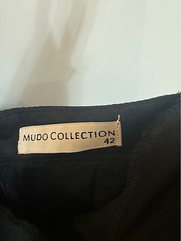 42 Beden siyah Renk Mudo collection 42 beden saten elbise