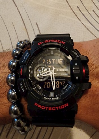Casio G Shock Siyah Spor Dijital Analog Saat
