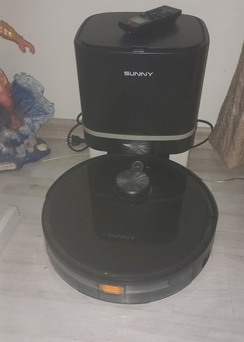 Sunny Hero Pro Siyah Robot Süpürge - Görsel 5