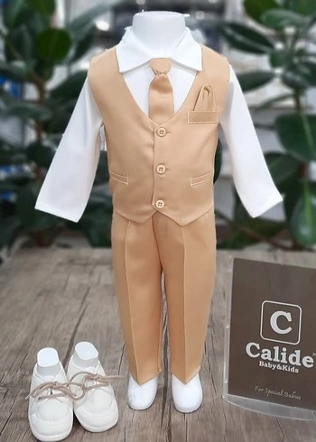 6 Ay Beden Bej Modern Klasik Bebek Takımı