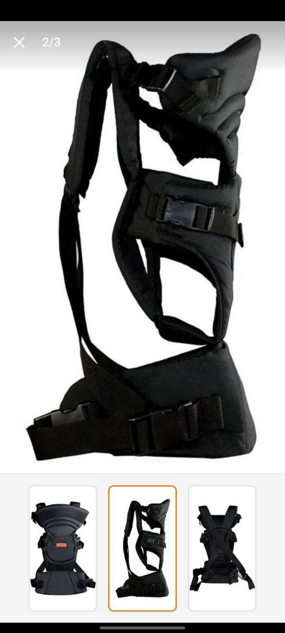 Siyah Bebek Taşıyıcı Kanguru - Görsel 2