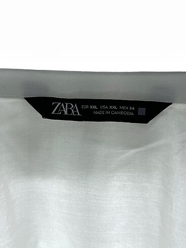 xxl Beden beyaz Renk Zara Gömlek %70 İndirimli.