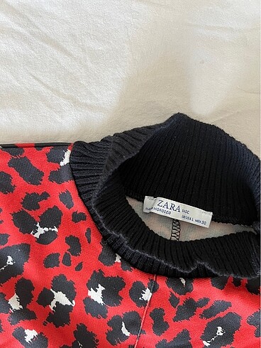 l Beden ZARA LEOPAR ELBİSE