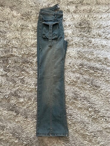 40 Beden haki Renk Flare Jeans