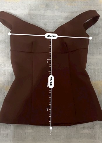 Zara kahverengi  bluz - Görsel 5