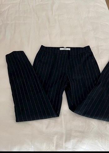 Mango lacivert Çizgili Kadın Pantolon,S M uyumlu