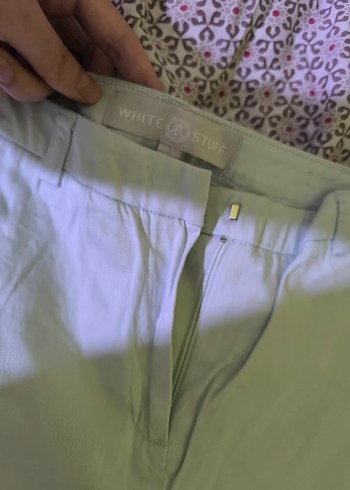 Diğer açık mavi saten pantolon