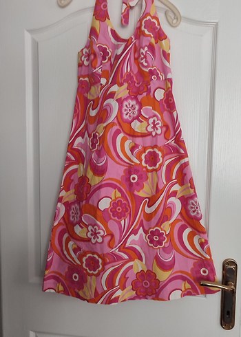 Renkli Pembe Batik Desenli