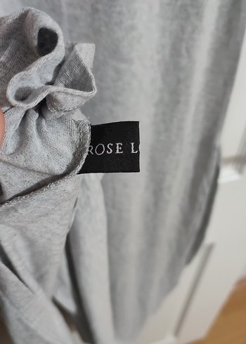 Gri Uzun penye Salaş Elbise - Görsel 4