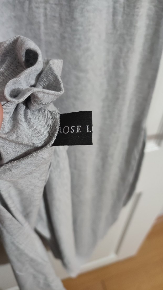 Gri Uzun penye Salaş Elbise - Görsel 4