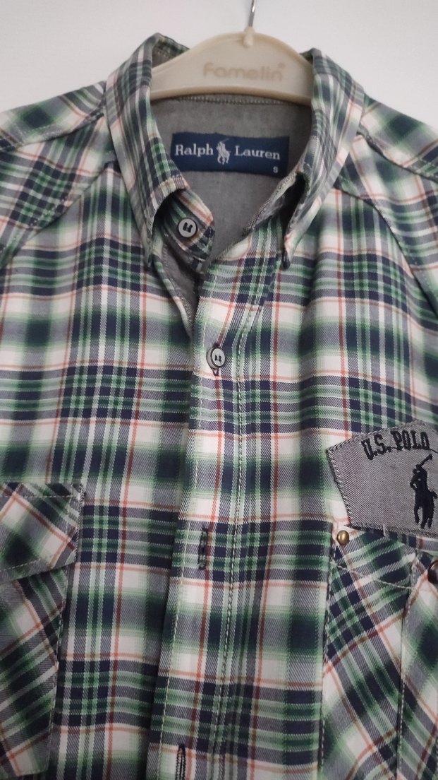 Erkek yeşil Ekose Rahat Kesim Gömlek - Görsel 3