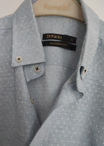 Gri Uzun Kollu Keten Erkek Gömlek - Görsel 2