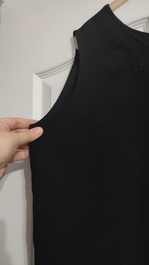 Siyah Salaş Midi Kadın Atlet - Görsel 3