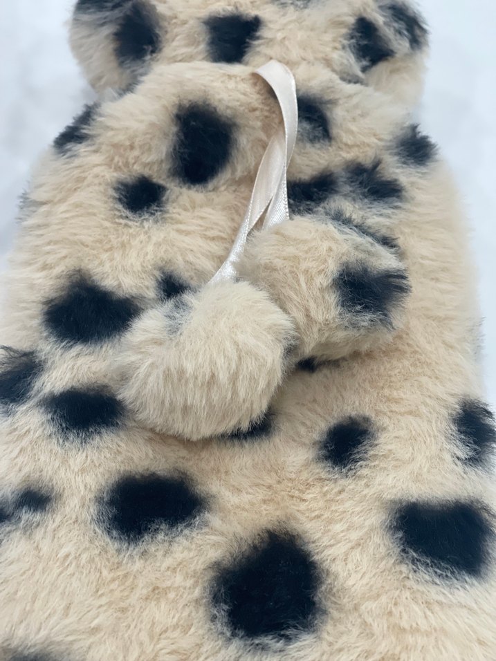 Bej Siyah Noktalı sıcak su torbası 72x12 cm - Görsel 2