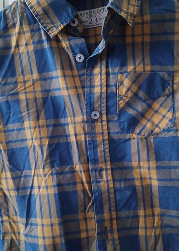 Erkek Çocuk Uzun Kollu Kareli Gömlek - Görsel 3