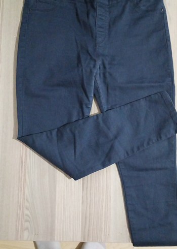 Kadın Lacivert Midi Denim Pantolon - Görsel 2