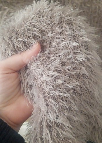 Bej Örgü Bohem Kadın Atkı - Görsel 3