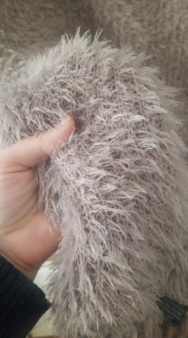 Bej Örgü Bohem Kadın Atkı - Görsel 3