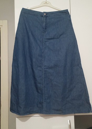 kadın kot uzun etek - Görsel 2