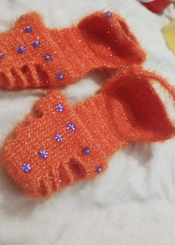 Renkli Nakışlı Örgü Kadın Terlik - Görsel 2