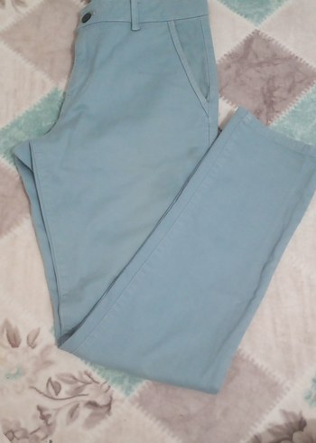 Erkek Mavi Pamuk Pantolon Regular Fit - Görsel 2