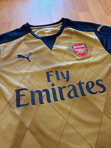 s/m Beden altın Renk Orijinal Arsenal Theo Walcott Forması