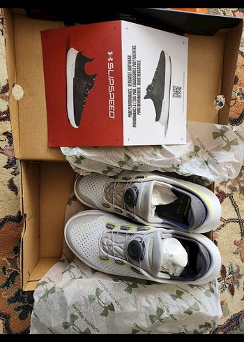 Under Armour Beyaz Gri Erkek Spor Ayakkabı - Görsel 2