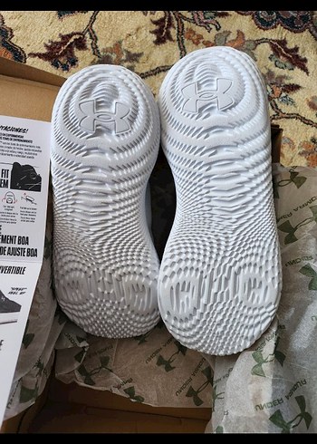 Under Armour Beyaz Gri Erkek Spor Ayakkabı - Görsel 4