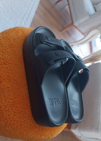 40,41 ,39,38,37,36 Siyah Kayışlı Minimalist Sandalet - Görsel 5