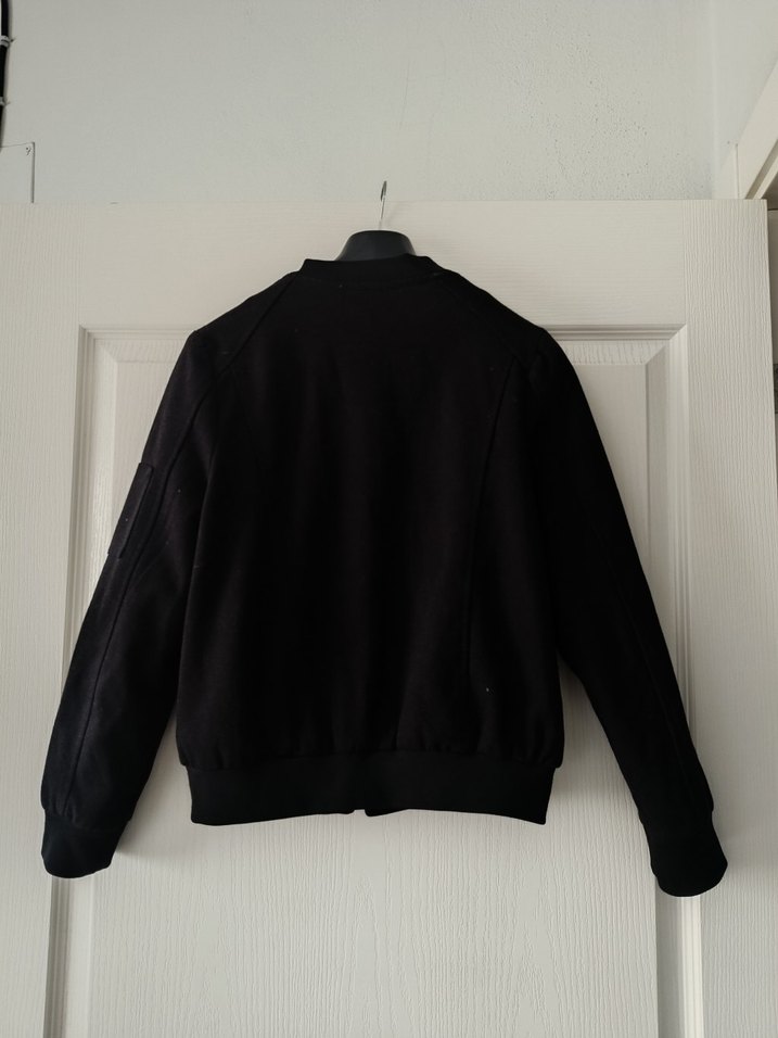 Siyah Fermuarlı Kadın Ceket - Görsel 4