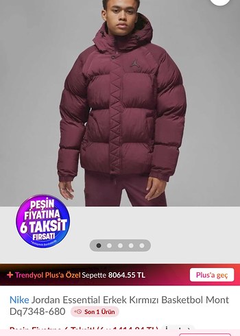 Jordan Essential Kırmızı Mont - Görsel 5