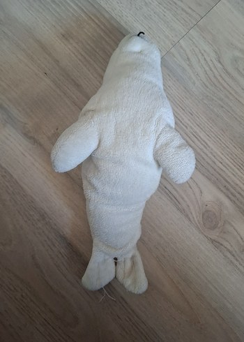 Beden Beyaz ve Gri Peluş Oyuncak Fok
