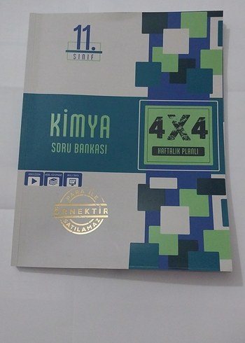 11. Sınıf Kimya Soru Bankası 4x4 Planlı