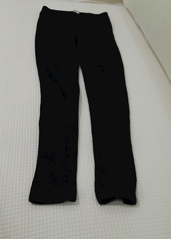 Kız Çocuk Siyah  Kadife Sıkı Kesim Tayt Okul formasi alt uygun - Görsel 2