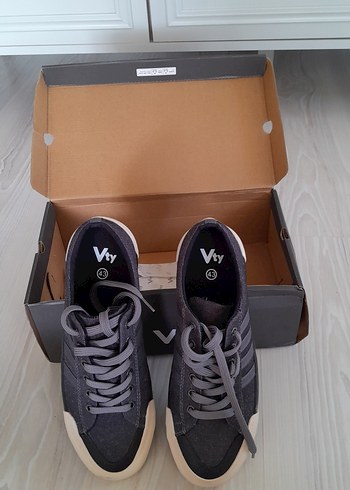 Diğer Vty Siyah Deri Sneaker