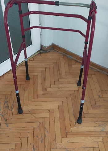 universal Beden kahverengi Renk Kırmızı Desenli Hasta Yürüteci
