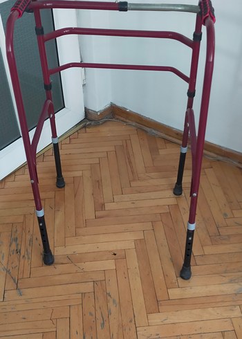 universal Beden Kırmızı Desenli Hasta Yürüteci
