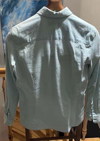 MAVİ UZUN KOLLU ERKEK GÖMLEK - Görsel 2