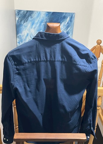 LUFIAN ERKEK LACİVERT GÖMLEK - Görsel 2