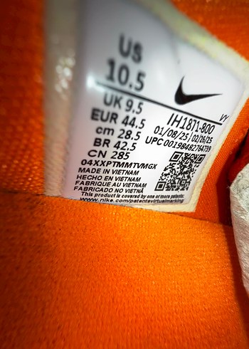 44 Beden turuncu Renk Nike Kobe 6 Protro Total Orange 44.5