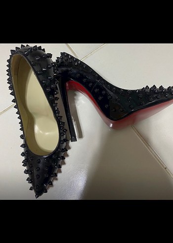 Alexander McQueen Siyah Gotik Topuklu Ayakkabı
