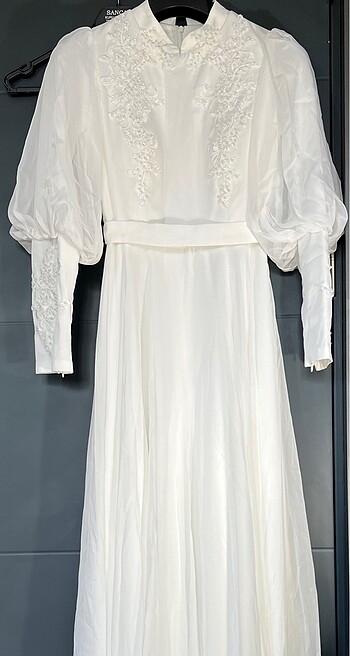 Tesettür düğün abiye elbise - Görsel 2