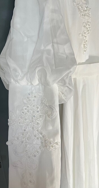 Tesettür düğün abiye elbise - Görsel 3