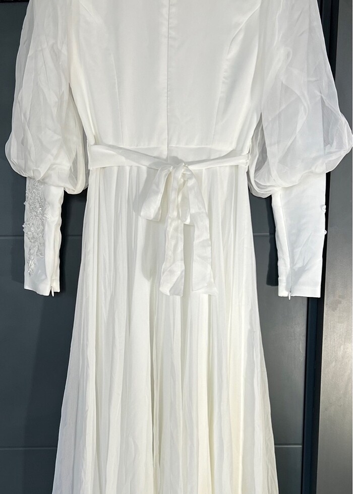 Tesettür düğün abiye elbise - Görsel 4