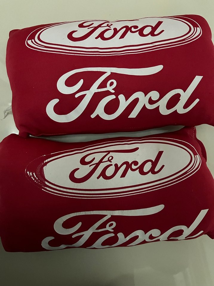 Kırmızı Ford Baskılı Yastık ve Kılıf Seti - Görsel 3