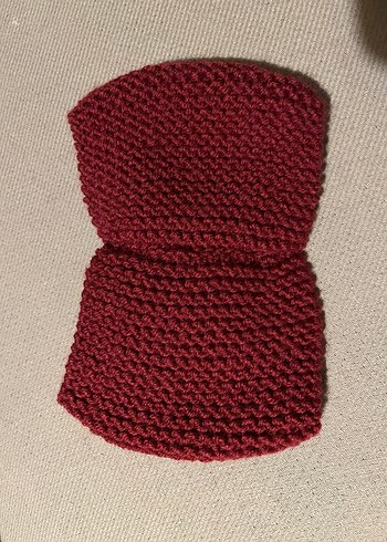  Beden Koyu pembe Örgü kışlık kadın bandana
