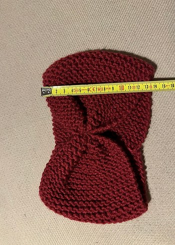 Diğer Koyu pembe Örgü kışlık kadın bandana