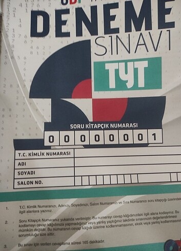  Beden Renk TYT AYT DENEMELER