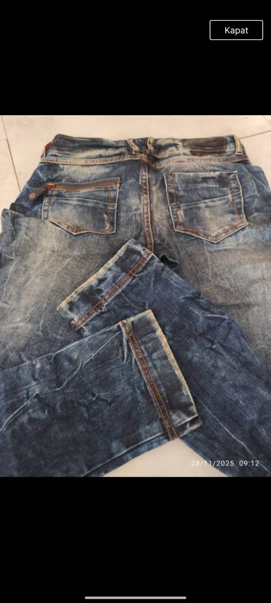 ONLY MARKA Mavi Denim Kadın Kot Pantolon - Görsel 2