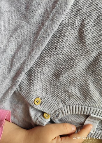 Gri Erkek Çocuk Triko Kazak - Görsel 3